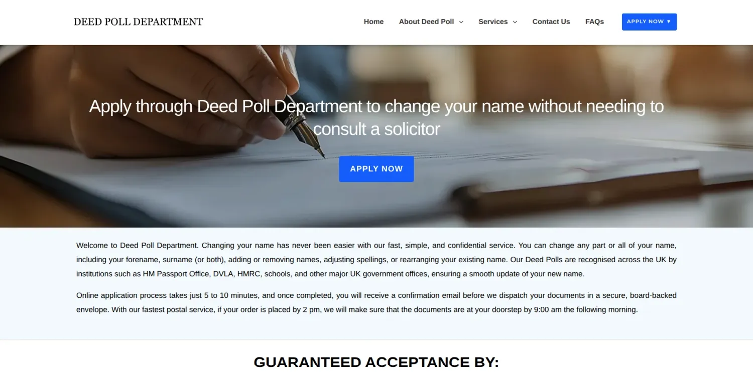Home page